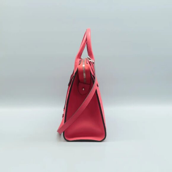 Louis Vuitton Pont Neuf Watermelon Red Monogram Leather Satchel - Picture 4 of 12